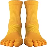 Amazon | 5本指 サッカーソックス イエロー 22-24cm ショート
